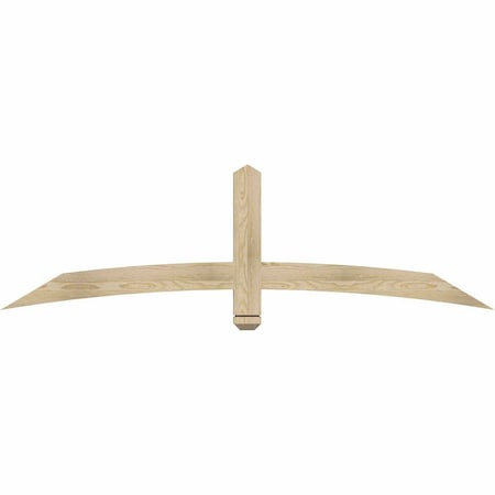 Ekena Millwork Bellingham Rough Sawn Timber Gable Bracket, Douglas Fir, 72"W x 21"H x 2"D x 4"F, 7/12 Pitch GBW072X21X0204BEL00RDF